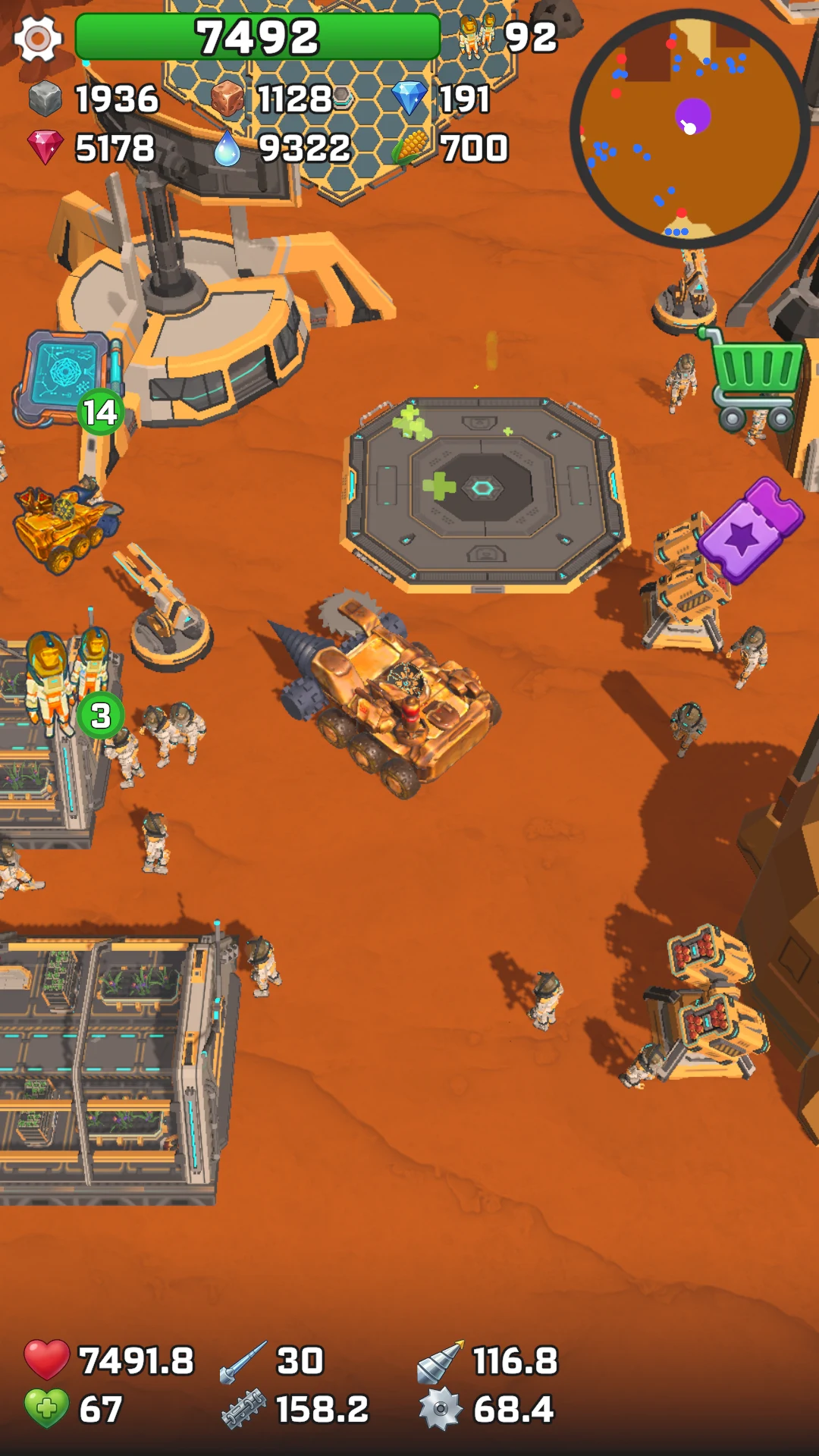 Mars Harvester: Idle RPG screenshot